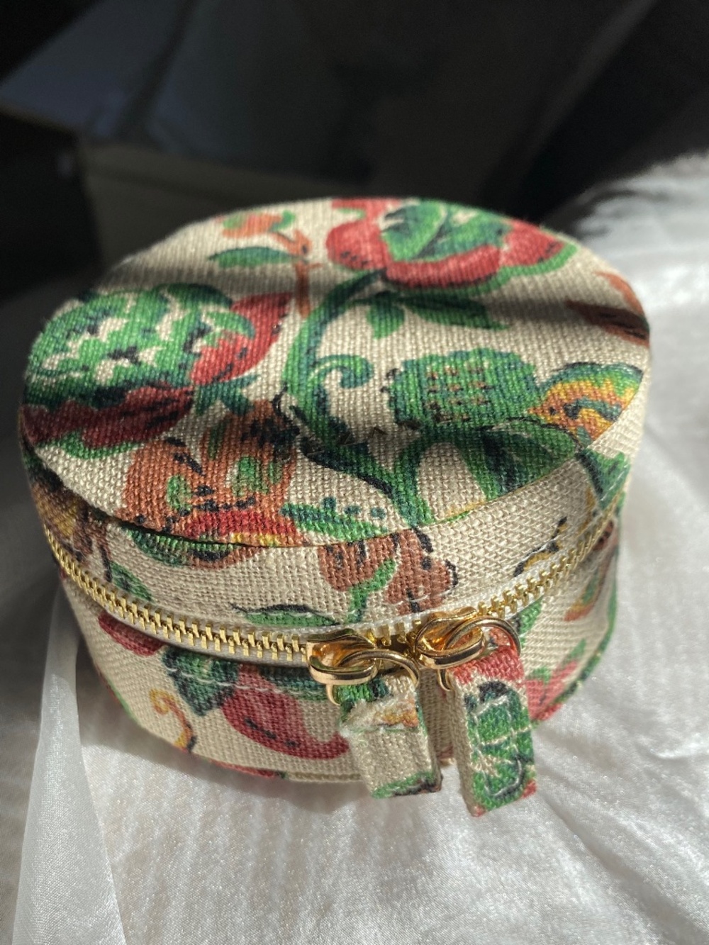 Sezane Small Floral Jewelry Case